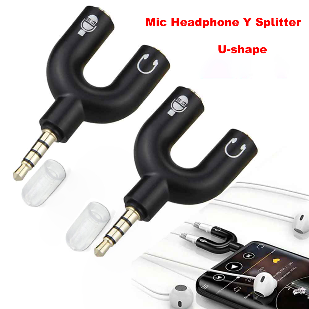 Laptop Accessories Headphones - 3,5 mm hoofdtelefoon microfoon splitter adapter