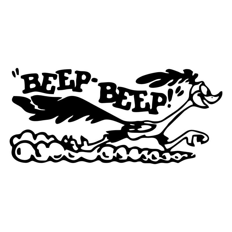 Laptop Accessories Ideas - G101 17x7.7cm Road Runner Sticker Cartoon