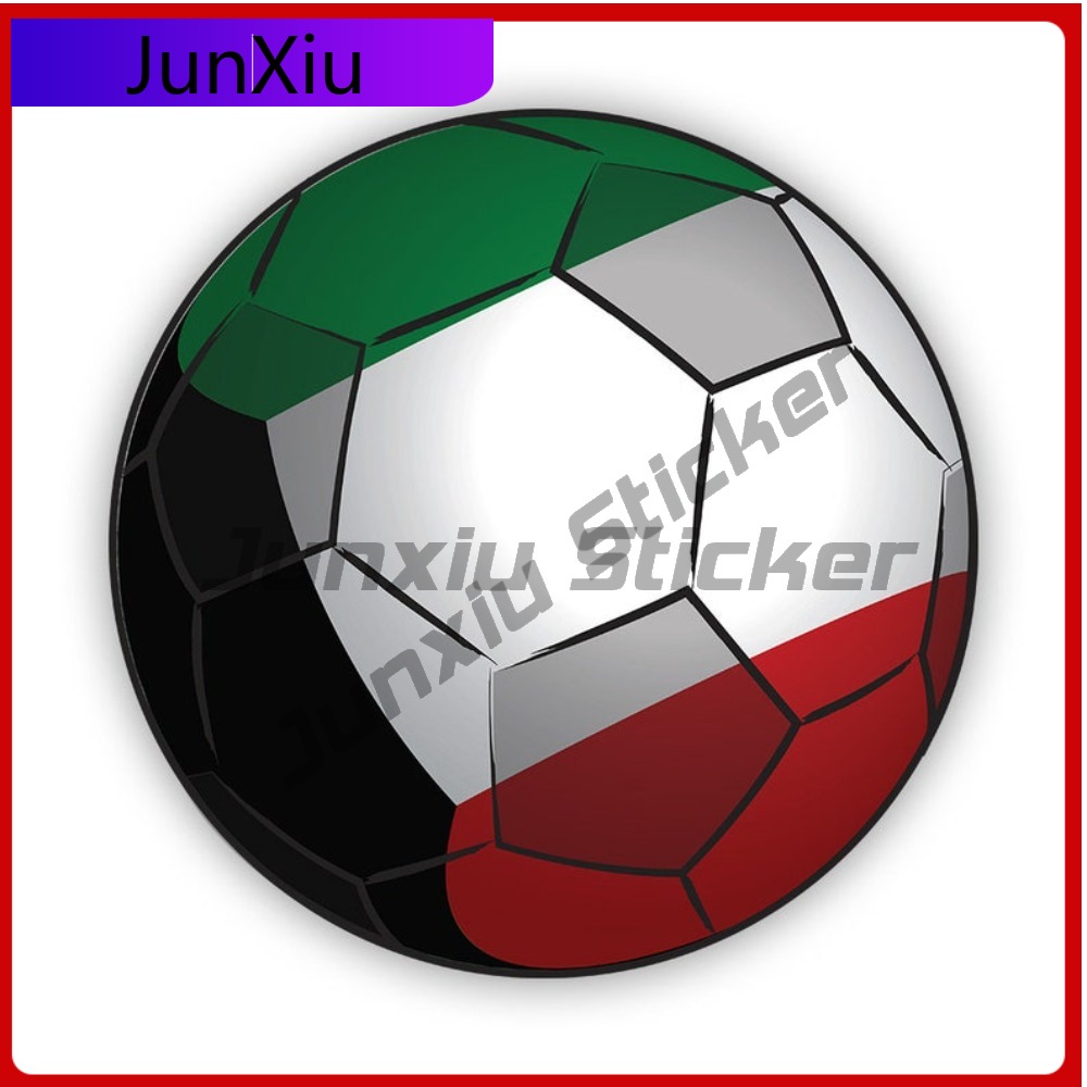 Laptop Accessories Kuwait - Kuwait voetbalsticker, vervagingsbestendig, weerbestendig, race-sticker voor