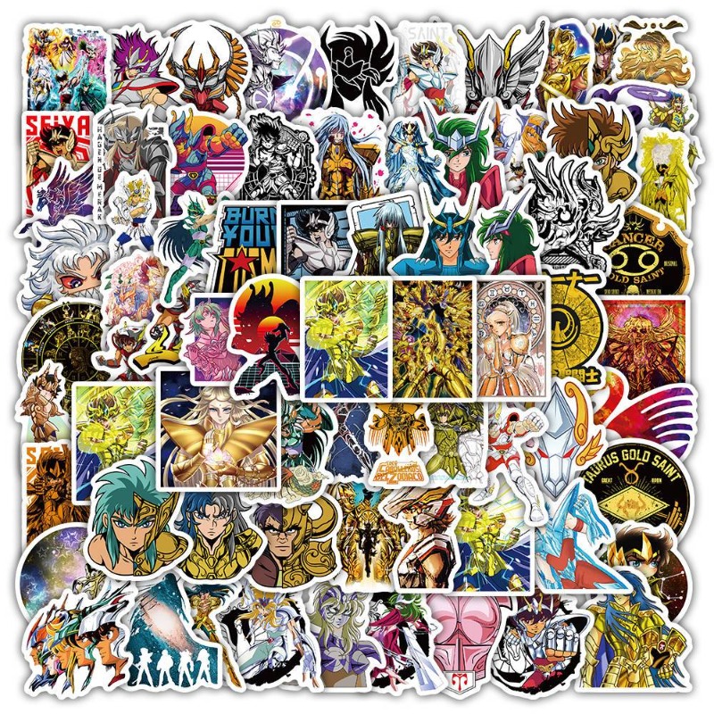 Laptop Accessories Table - 101 stuks Saint Seiya Anime Stickers