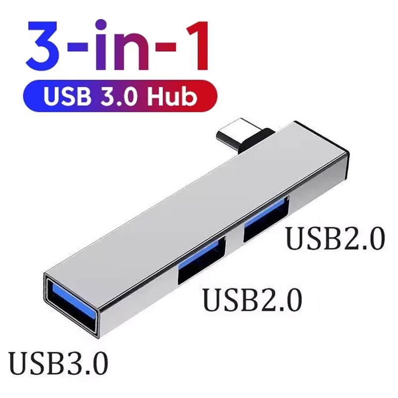 Laptop Accessories Usb - 3-in-1 USB 3.0 HUB met 3