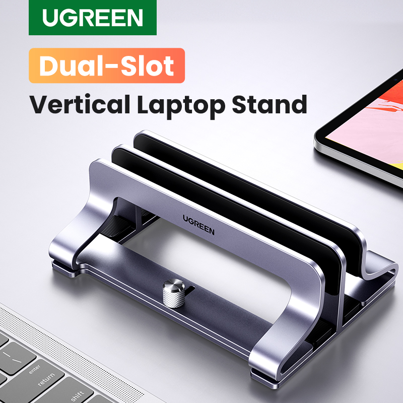 Laptop Accessories Distributor - Ugreen Verticale Laptop Standhouder Opvouwbare Aluminium
