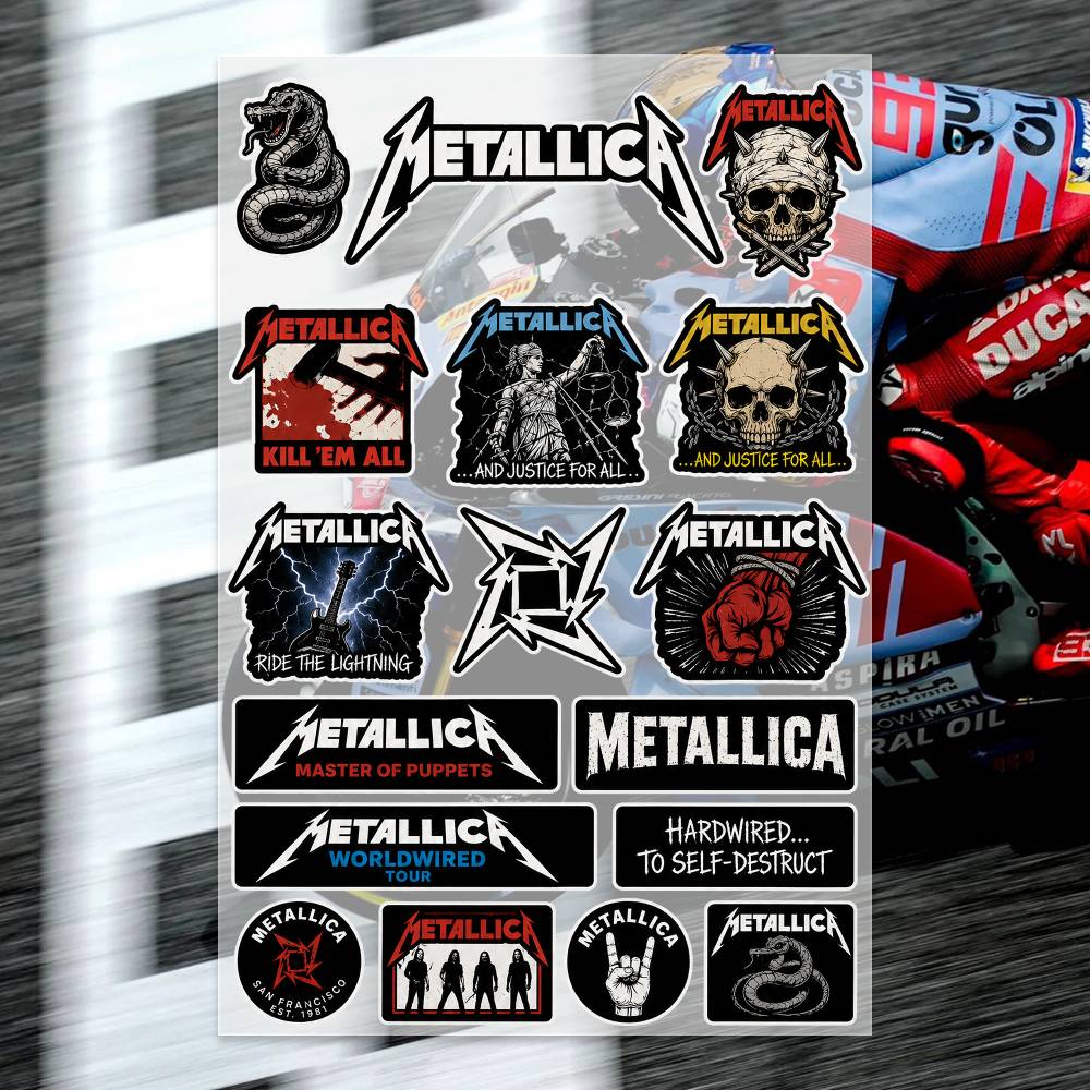 Laptop Accessories Ideas - M-Metallica Stickers Moto Sticker Auto Body