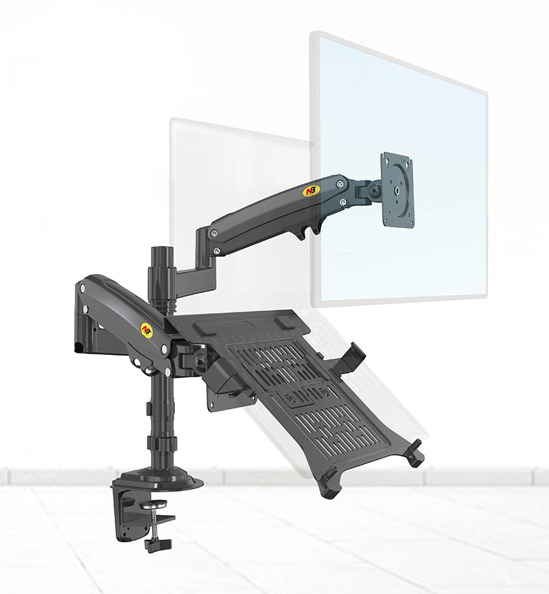 Laptop Accessories Distributor - Desktop NB H180-FP Gasveer Dual Arm