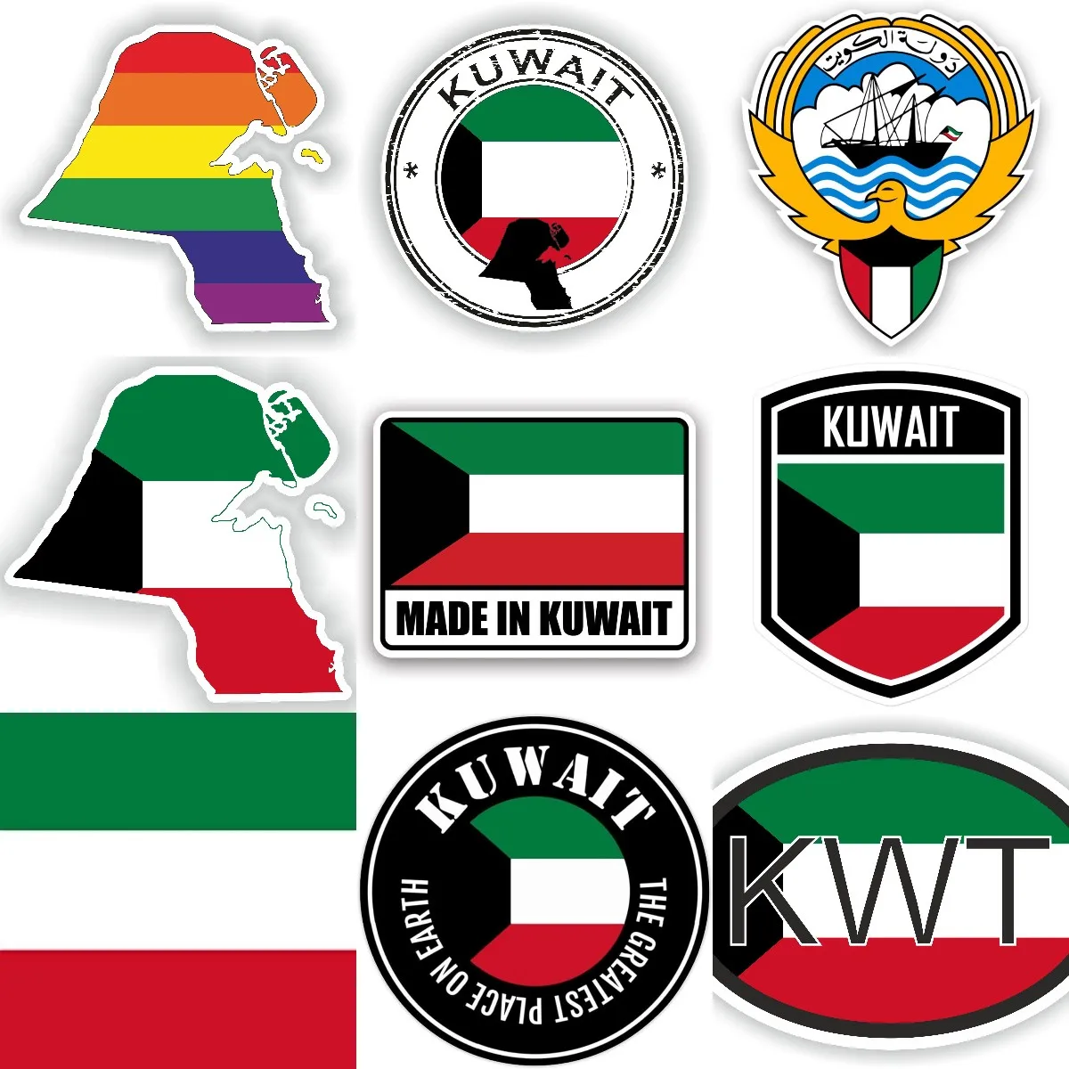 Laptop Accessories Kuwait - KWT Koeweit Vlag Kaart Nationaal Embleem
