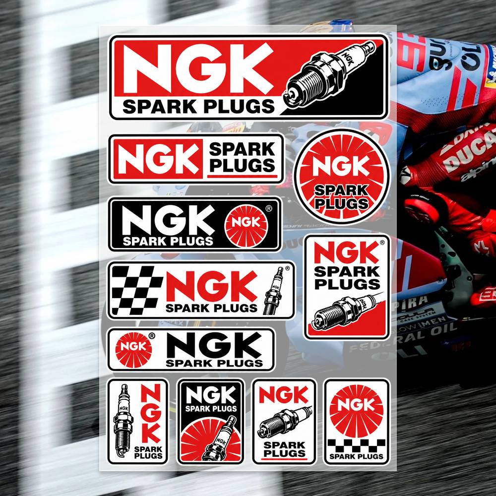 Laptop Accessories Ideas - N-GK SPA-RK PLUGS Stickers Moto Sticker