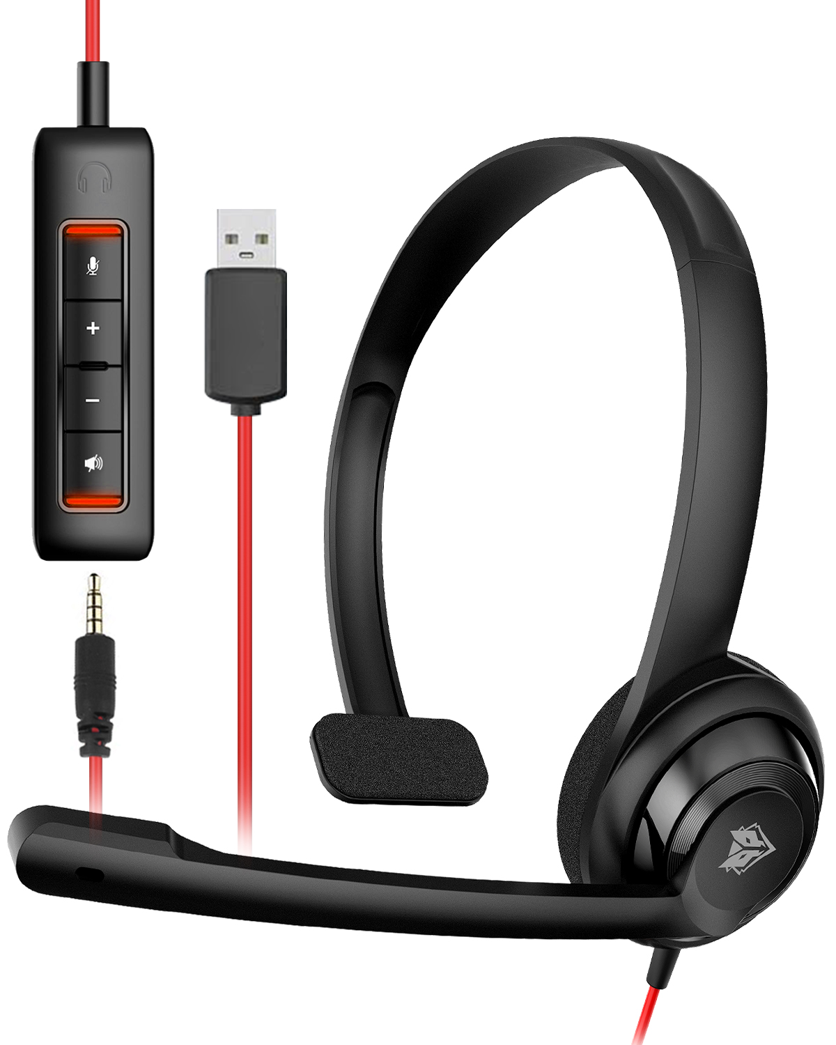 Laptop Accessories Headphones - NUBWO HW02 USB-headset met microfoon Ruisonderdrukking