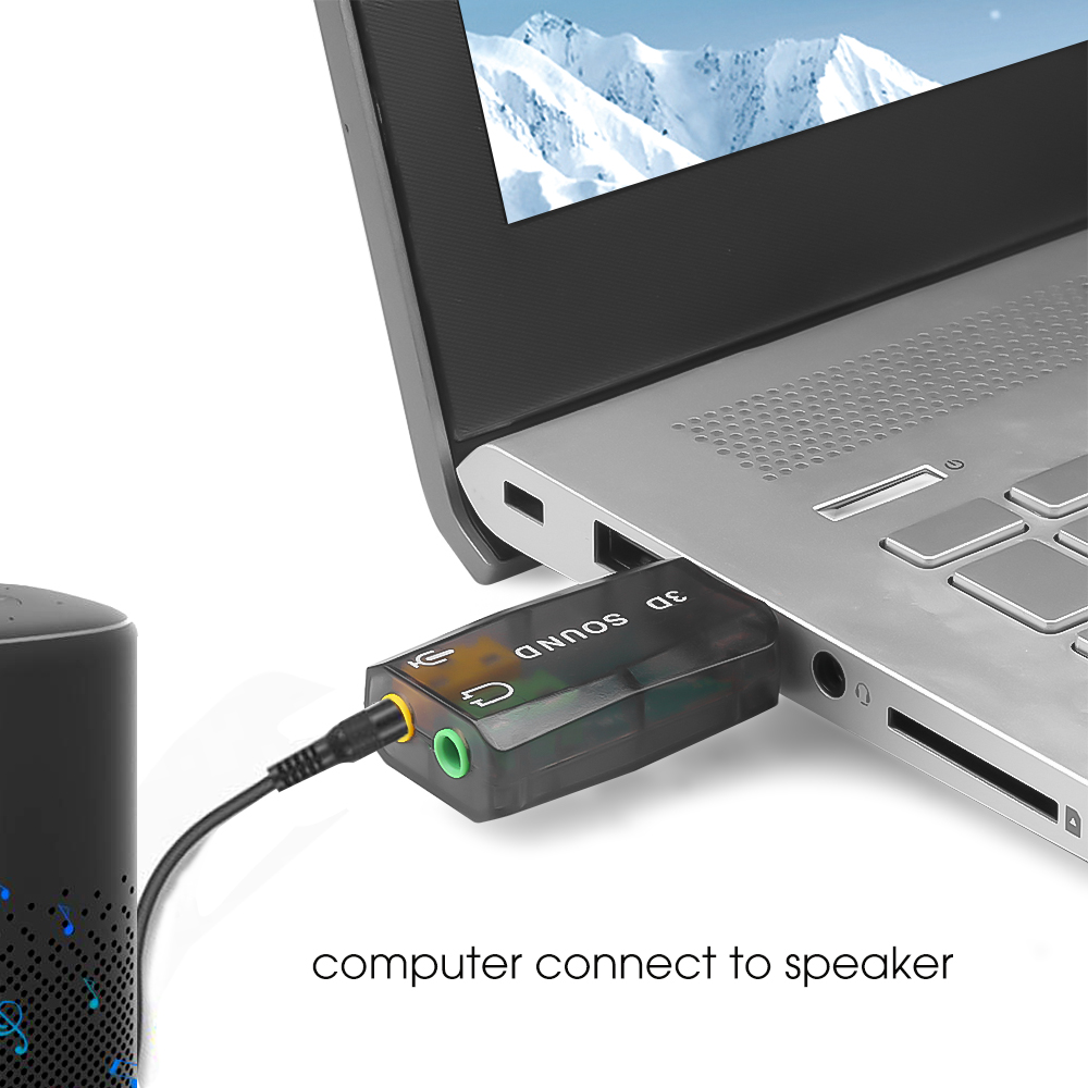 Mini externe USB naar 3,5 mm m - Laptop Accessories Headphones recensie en prijs