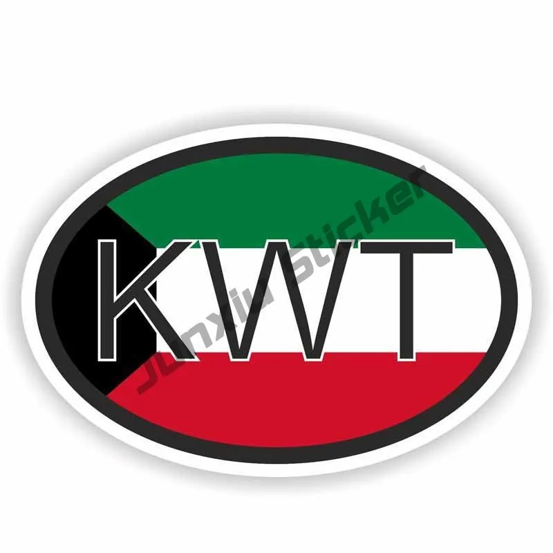 Koeweit kaart met vlag vinyl s - Laptop Accessories Kuwait recensie en prijs