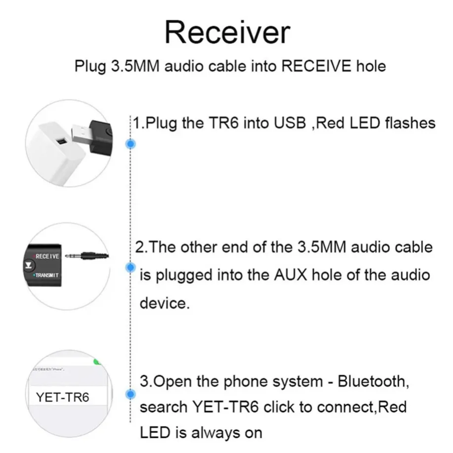 Grwibeou 2 IN 1 USB Bluetooth  - Laptop Accessories Headphones recensie en prijs