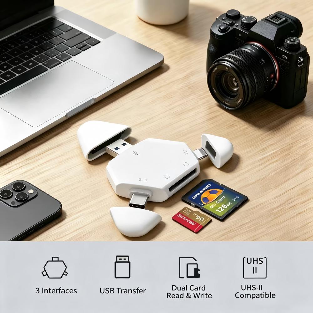 3-in-1 geheugenkaartlezer met  - Laptop Accessories Distributor recensie en prijs